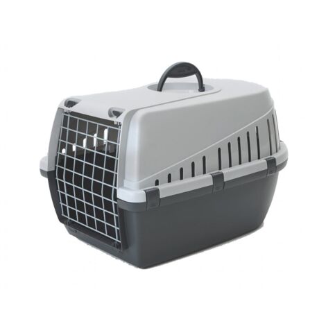 Cage de transport Trotters grise Taille : S
