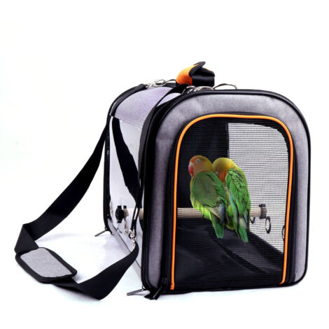 Cage de voyage pour oiseaux, sangle portable pour perroquet, respirante pour animaux de compagnie