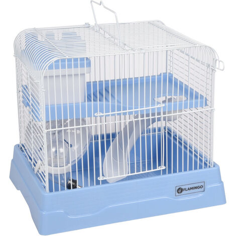 Cage Dinky bleu 30 x 23 x 26 cm pour petit rongeur - Flamingo