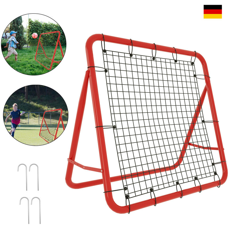 Cage et but de foot Filet de Rebond à Main pour l'Entraînement de Football Filet pliable Ajustable 100 x 100 x 65 cm Hengmei