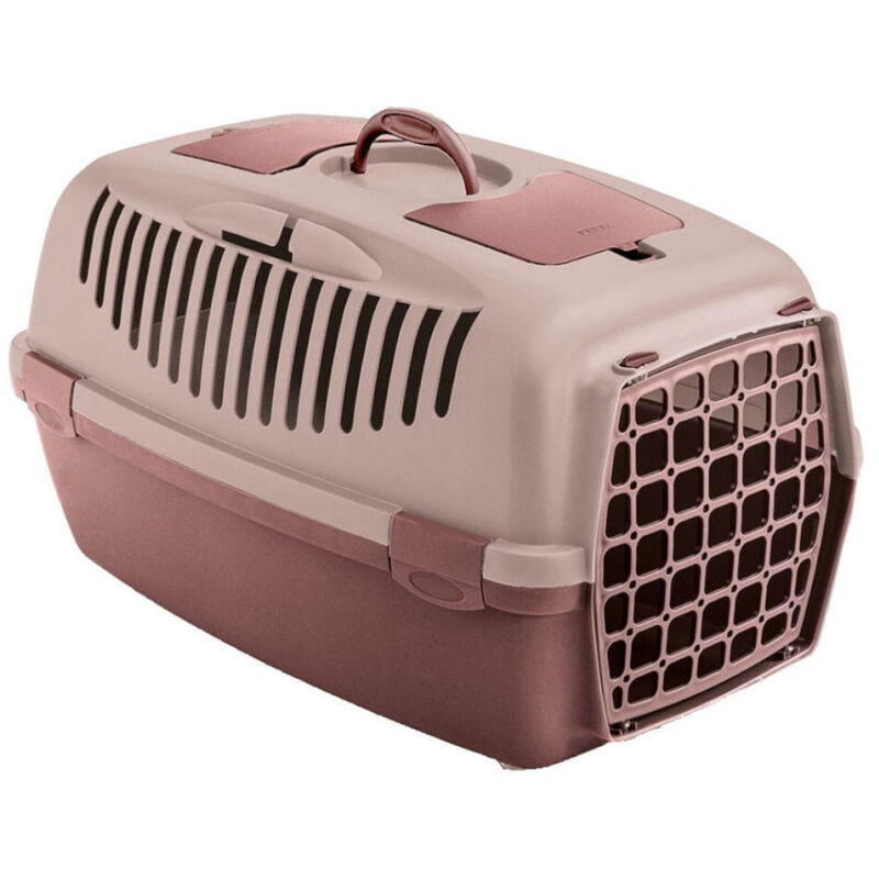 Cage gulliver 3, rose, taille 40 x 61 x 38 cm, transport pour chien max 12 kg Animallparadise