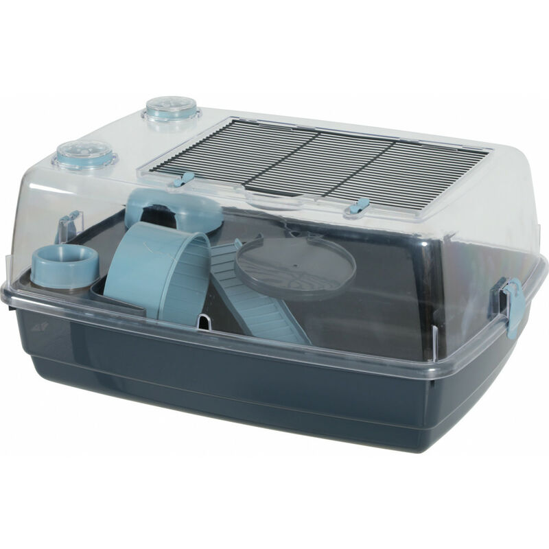 Cage Indoor 2. Visio bleu. 55 x 38 x hauteur 28 cm. pour hamster.