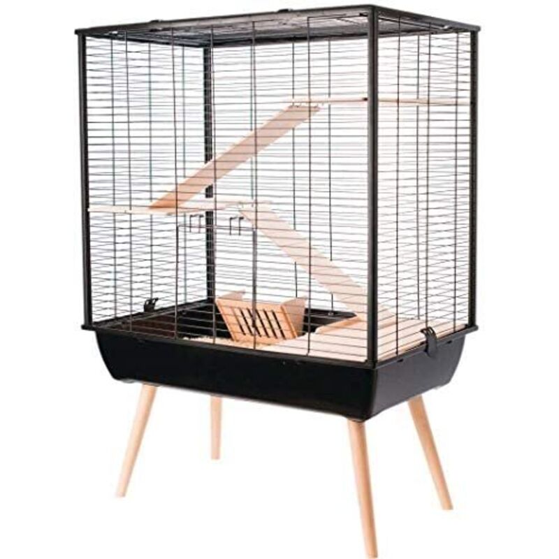 Zolux - Cage Neo cosy pour grands rongeurs 80 cm noir