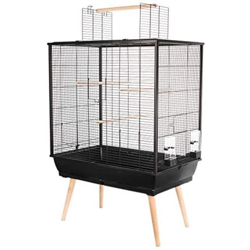Zolux - Cage sur pieds pour oiseaux domestiques Neo Jili Noir