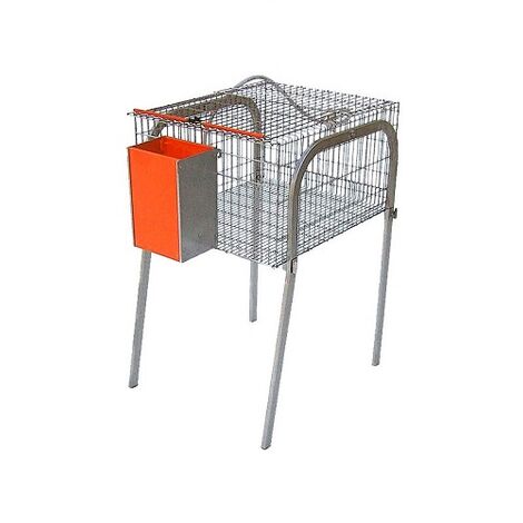 CAGE per conigli economici Model 0 con bevitore di bottiglie. 1 pavimento 1 appartamento