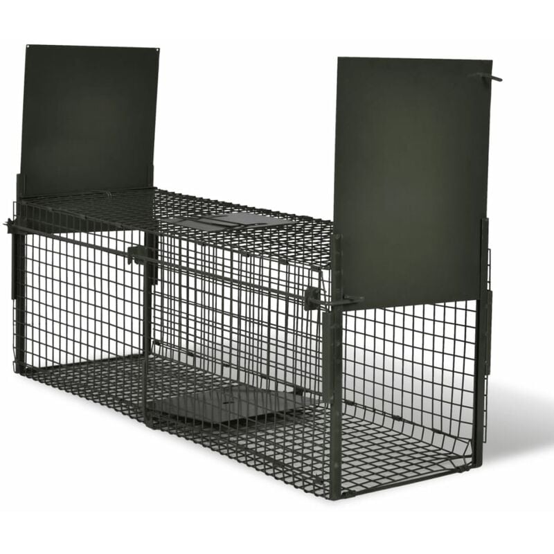 Vidaxl - Attrape à animaux avec 2 portes