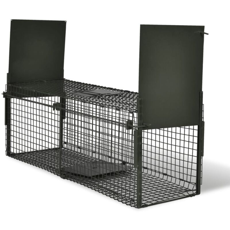 Vidaxl - Attrape à animaux avec 2 portes