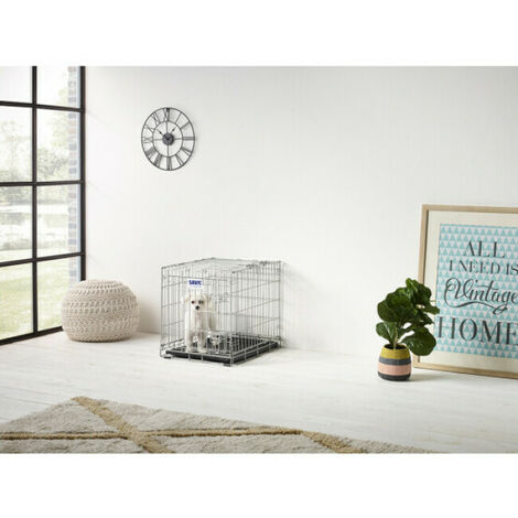 Cage métallique pliable dog residence 63x46,5x53cm