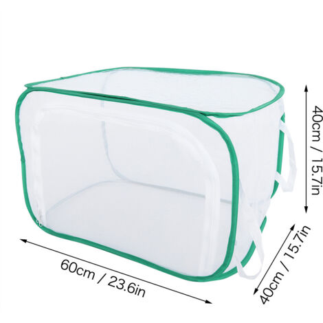 Cage Pliable pour Insectes Papillons, Cage de Cultivation Transparente pour Petits Animaux (40x40x60cm) -KZQ