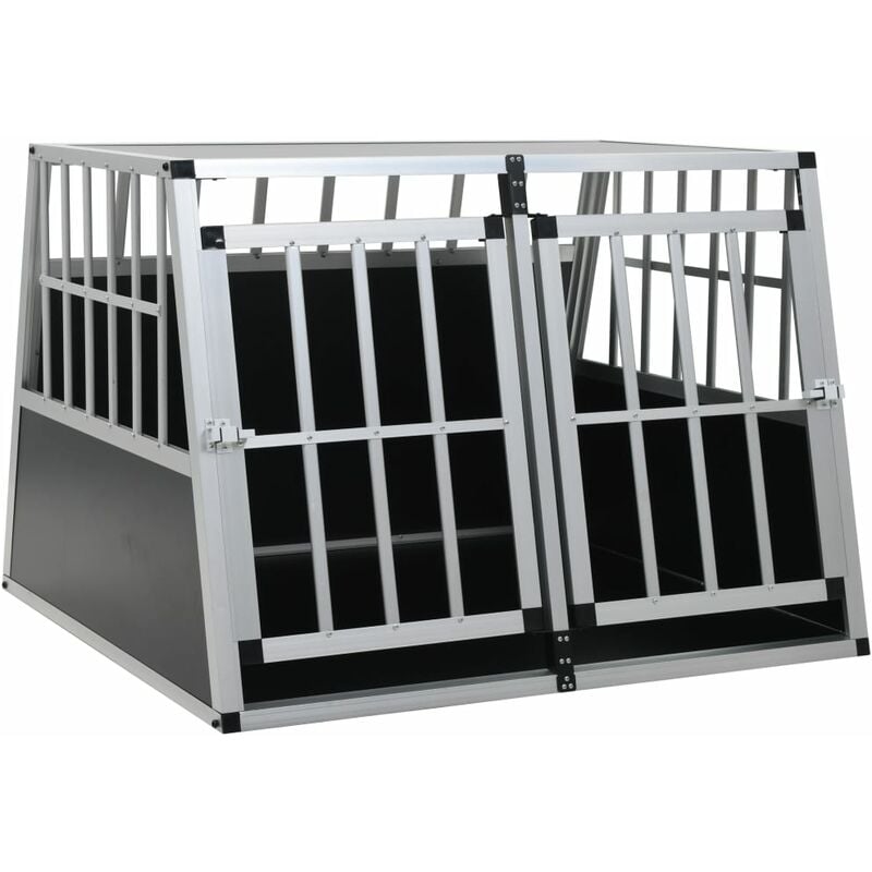 Cage pour chien à double porte 94 x 88 x 69 cm
