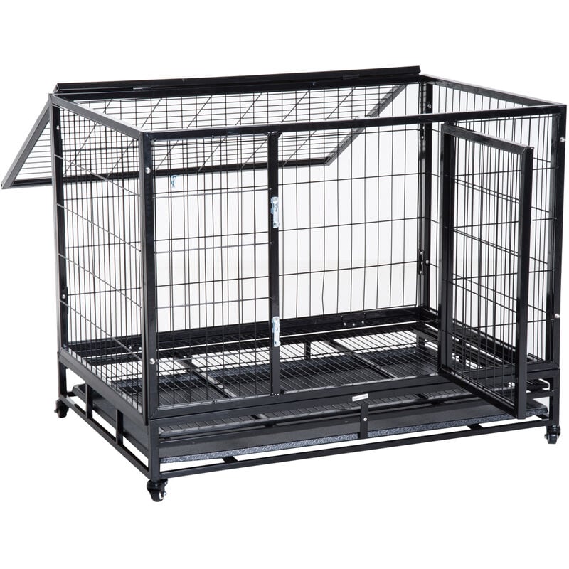 cage pour chien animaux cage de transport sur roulettes 2 cage pour chien animaux cage de transport sur roulettes 2
