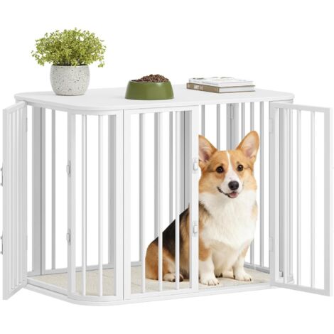 Cage pour Chien, Cages d'intérieur avec Coussin, Table d'appoint