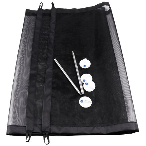 Cage pour chien, nylon, pliable, 72x180 cm, noire