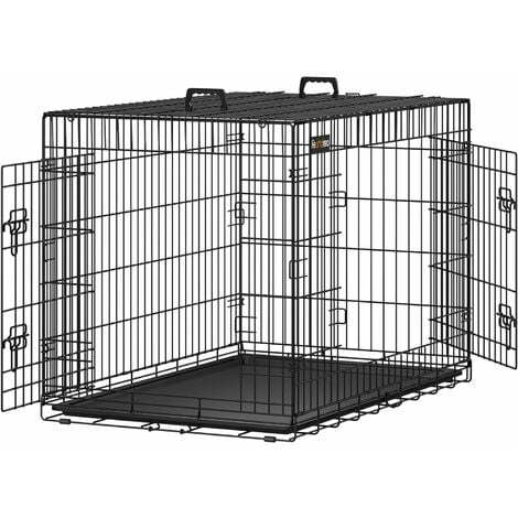 Petstuff Cage de Transport pour Chien, 2 Portes, 89 x 69 x 50 cm