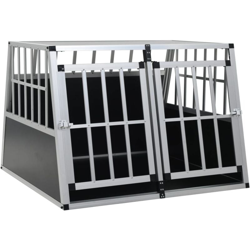 Cage pour chien,Parc Enclos pour chien à double porte 94 x 88 x 69 cm CFW453675