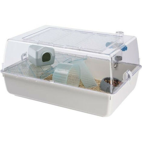 Cage pour hamster 55 39 27 cm - Mini Duna Blanche - FERPLAST