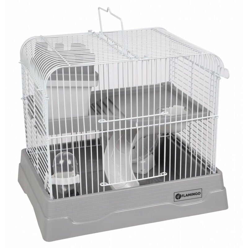 Cage pour hamster dinky - couleur grise, taille : 30 x 23 x 26 cm