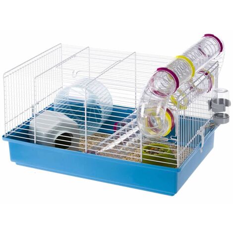Cage pour hamsters Paula Bleu 46x29,5x24,5 cm 57906411 Ferplast - Bleu