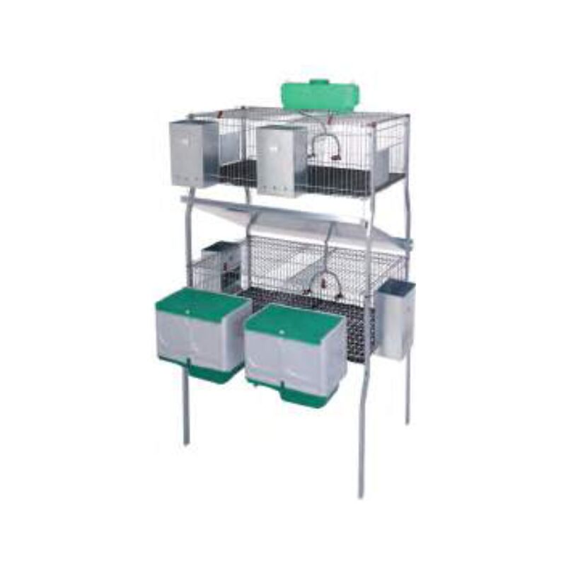 Cage pour lapins GAMMA 7 (2 niveaux)