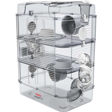 Cage pour petits rongeurs Rody trio - Blanc