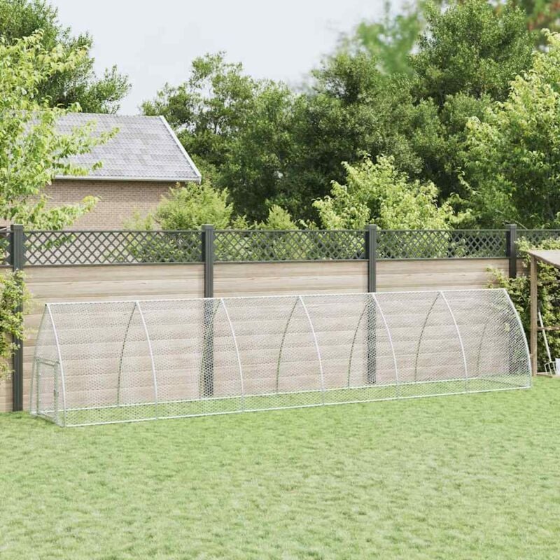 Vidaxl - Cage pour poules argenté 600x105x120 cm acier galvanisé