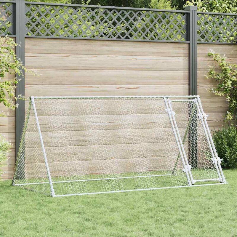Vidaxl - Cage pour poules argenté 200x105x91 cm acier galvanisé