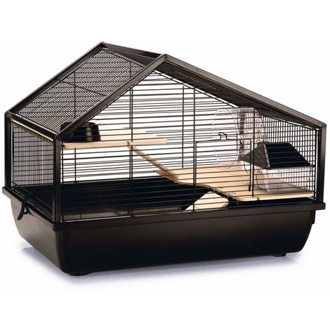 Cage pour rongeurs Boas Noir 58x38x43,5 cm Métal Beeztees - Noir