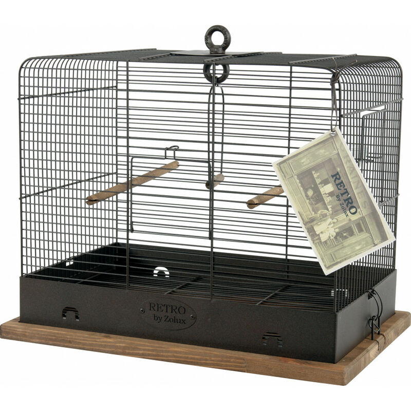 Cage RETRO CELESTINE. 41 x 31 x hauteur 48 cm. pour oiseaux.
