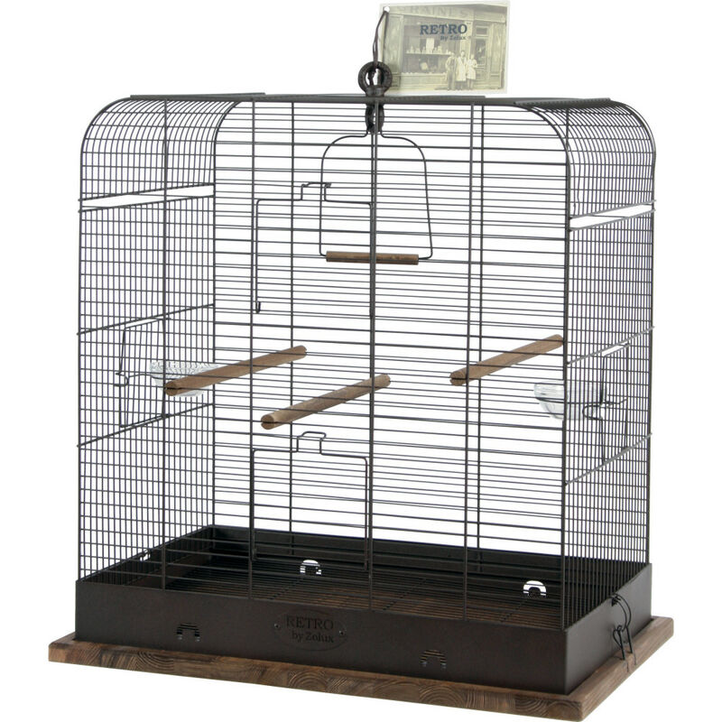 Cage RETRO MADELEINE. 37.5 x 57 x hauteur 62 cm. pour oiseaux.