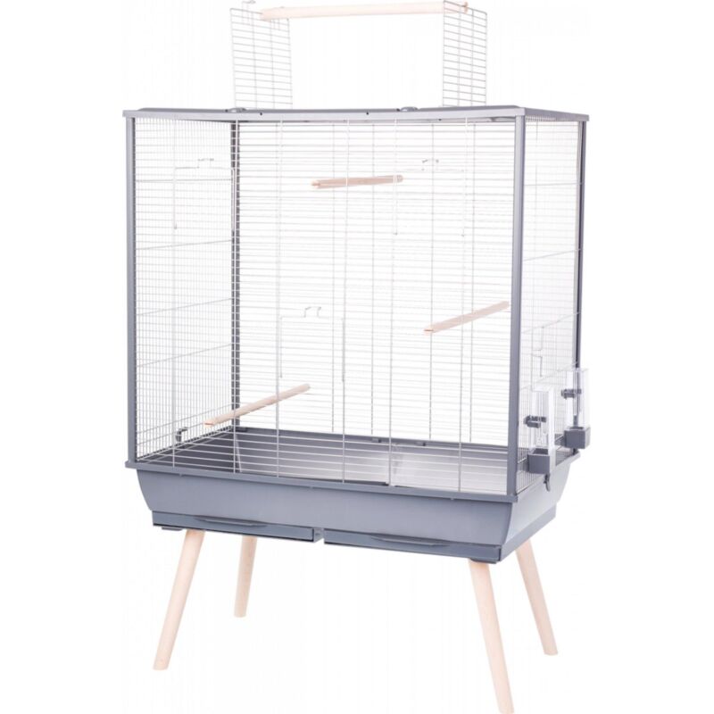 Zolux Neolife Cage pour Oiseaux Gris Scandinave