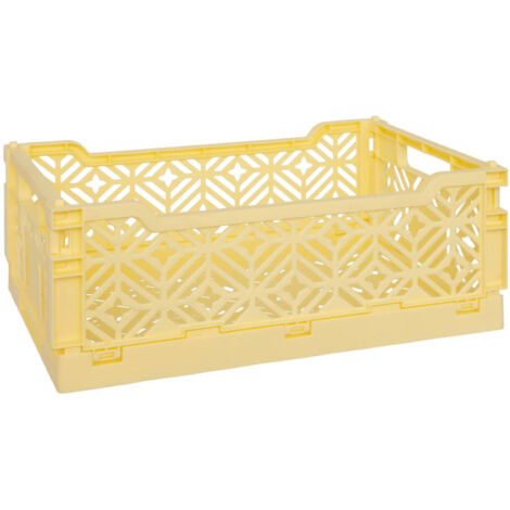 Cagette Pliante Empilable "Arry" 31cm Jaune