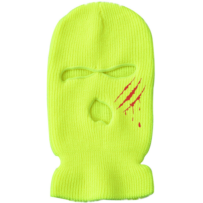 Cagoule 3 trous tricotée coupe-vent respirante pour ski, cyclisme, course à pied - Hommes et femmes