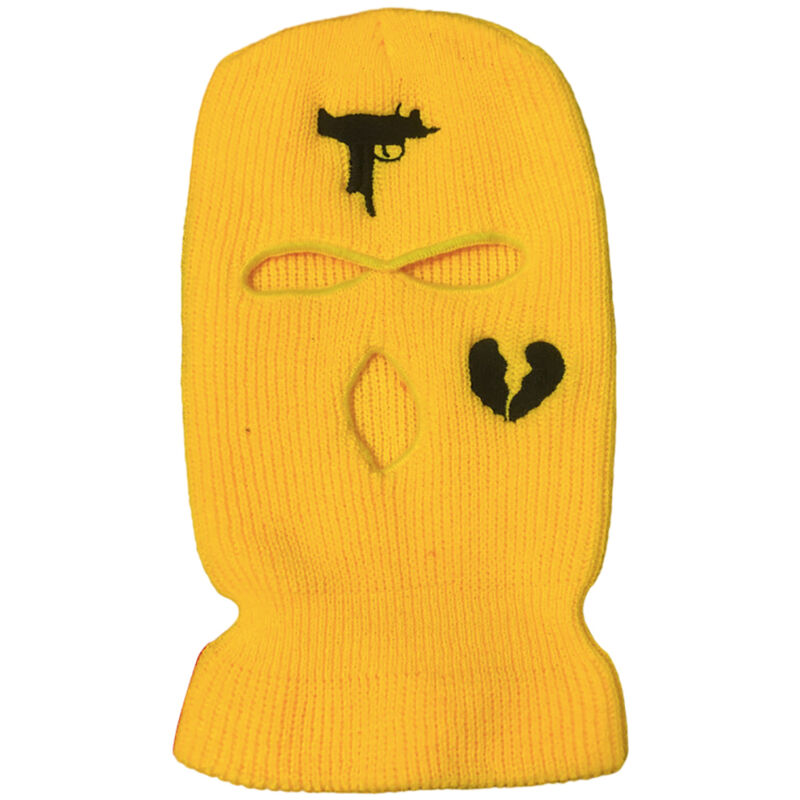 Cagoule 3 trous tricotée couvre-visage imperméable au vent et respirante pour ski, cyclisme, course à pied - Hommes et femmes