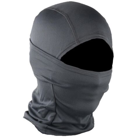 Cagoule camouflage grise pour cyclisme, moto et entraînement en extérieur