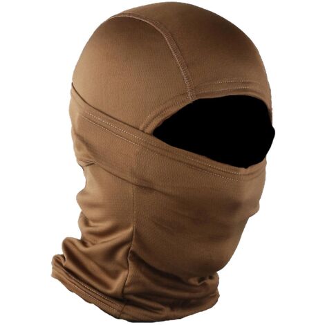 Cagoule camouflage marron pour cyclisme, moto et entraînement en extérieur