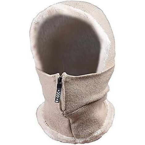 Cagoule chaude d'hiver avec cache-cou élastique pour hommes et femmes