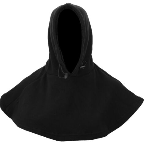 Cagoule cycliste polaire épaisse pour vélo, protection contre le froid - Noir