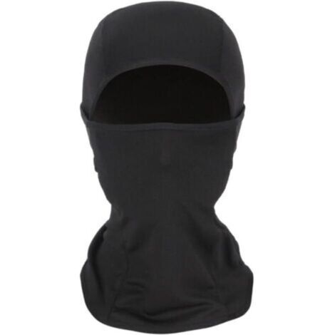 Cagoule de moto, cagoule douce et respirante, protection solaire complète, coupe-vent, masque de cou multifonctionnel,noir
