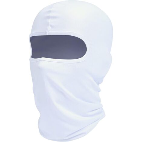 Cagoule, masque de ski, protection UV, écharpe de moto, tour de cou d'été, blanc, pour hommes et femmes