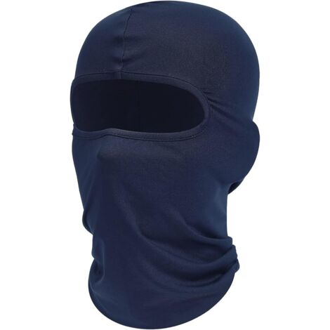 Cagoule, masque de ski, protection UV, écharpe de moto, tour de cou d'été, unisexe, bleu marine