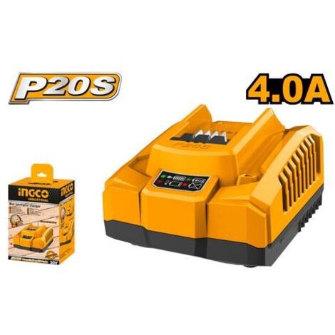 -CAHERSA- CARGADOR RAPIDO 20V LITIO CARGA RAPIDA INGCO