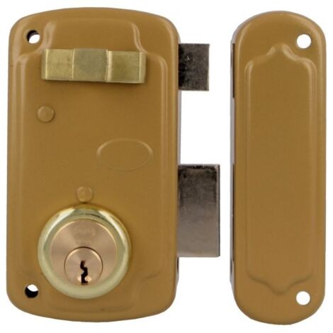 -CAHERSA- Cerradura AMIG 75U-60 Esmaltado Oro Derecha