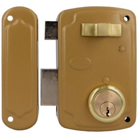 -CAHERSA- Cerradura AMIG 75U-70 Esmaltado Oro Izquierda