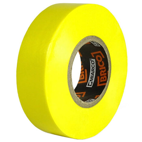 -CAHERSA- CINTA AISLANTE AMARILLO PVC BRICO 19MM X 20M MIARCO