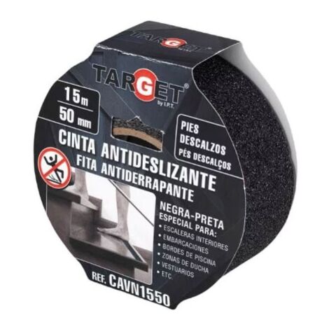 -CAHERSA- CINTA ANTIDESLIZANTE NEGRA 15X50MM TARGET