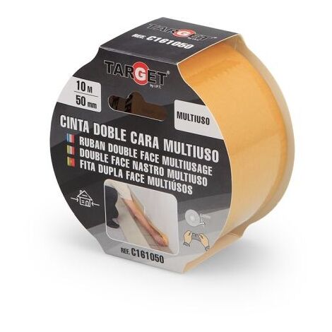 -CAHERSA- CINTA DOBLE CARA TARGET 10MX50MM TARGET