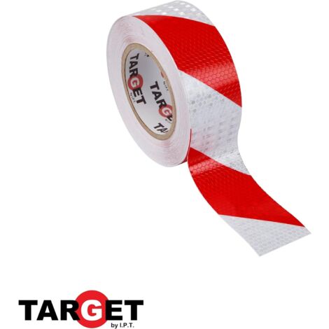 -CAHERSA- CINTA REFLECTANTE ROJA/BLANCA 33MX100MM TARGET
