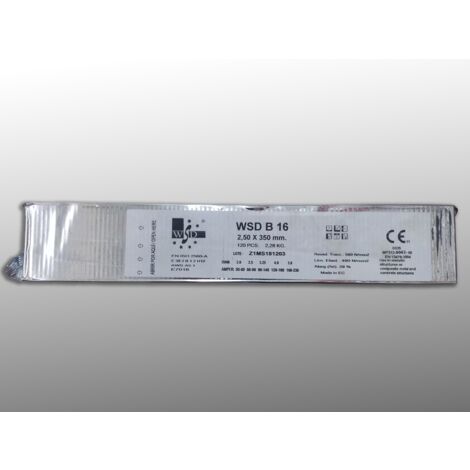 -CAHERSA- ELECTRODO BASICO WSD 16 2.50 X 350 (120 UDS) TU ALIADO PARA LA