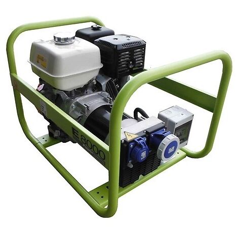 -CAHERSA- Generador Gasolina E8000 DPP + IP67 Manual + DPP + IP67 PRAMAC