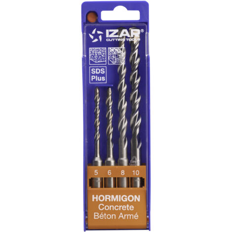 -CAHERSA- JUEGO BROCAS -MARTILLO SDS PLUS 4 PCS IZAR ALTA CALIDAD